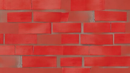 Obraz premium Stunning Red Brick Wall Texture, A Masterpiece of Architectural Design