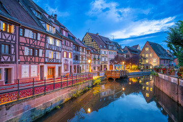 Fototapeta premium Colmar is a city and commune in the Haut-Rhin department and Alsace region of north-eastern France.