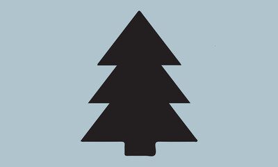 beautiful Christmas tree silhouette vector illustration
 Christmas T-shirt design, Vector typography for posters, stickers, Cutting Cricut and Silhouette, svg file, banner, card Templet, flyer and