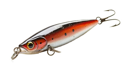 Realistic Fishing Lure for Anglers Isolated on White Background