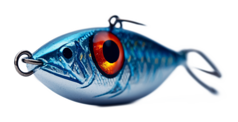 Fishing Lure Jig Head for Effective Casting - Isolated on White Background