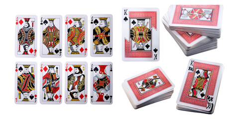 Playing Cards on Transparent Background
