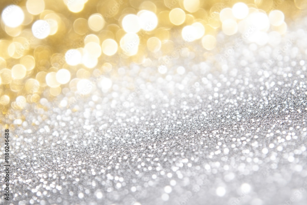 Poster Close-up of a shiny surface with some lights in the background, ideal for use in science or technology illustrations
