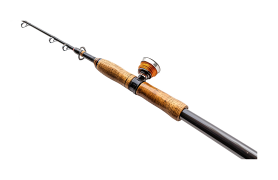 Fishing Pole Extension for Enhanced Casting � Isolated on White Background