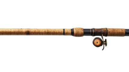 Convenient Fishing Pole Holder for Anglers Isolated on White Background