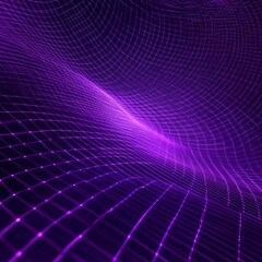 Fototapeta premium Hypnotic Purple Digital Network Design