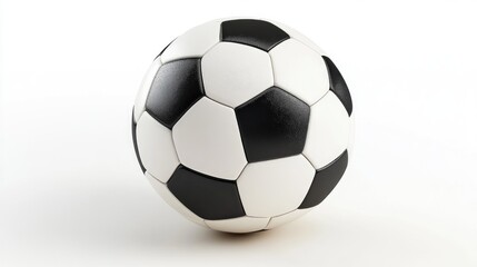 Naklejka premium Soccer football ball isolated cutout on white background. 3d illustration.