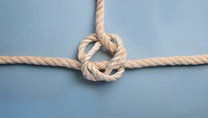 The tangled strings are neatly arranged and connected without any knots.