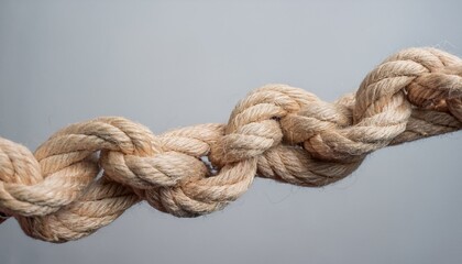 The tangled strings are neatly arranged and connected without any knots.