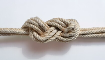 The tangled strings are neatly arranged and connected without any knots.