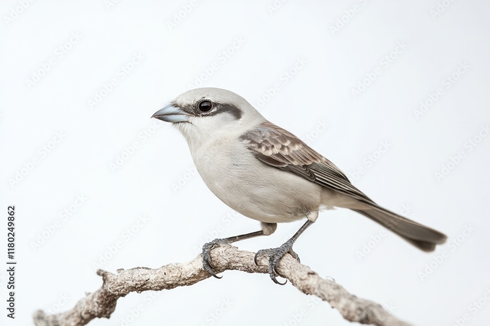 Wall mural A small bird sits comfortably on the top of a tree branch, enjoying its surroundings