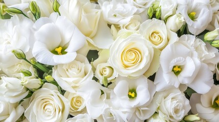 Obraz premium Close-up of white flowers