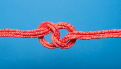 The tangled strings are neatly arranged and connected without any knots.