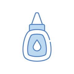 Fabric glue vector icon