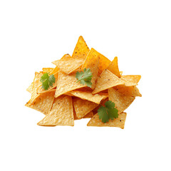 Naklejka premium tortilla chips isolated on a transparent background, in PNG format