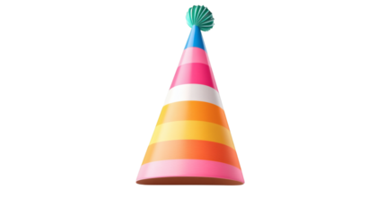 party hats isolated on white background
