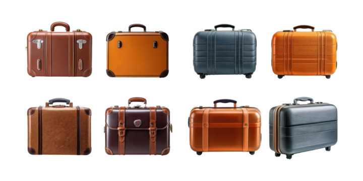 Vintage Suitcases in Various Colors and Styles