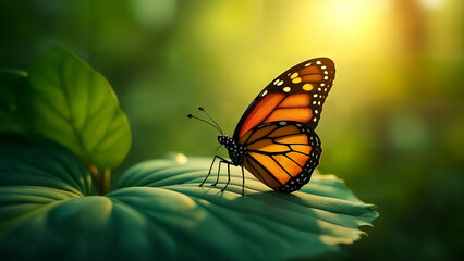 Obraz premium Mormon Butterfly Basking in the Sun