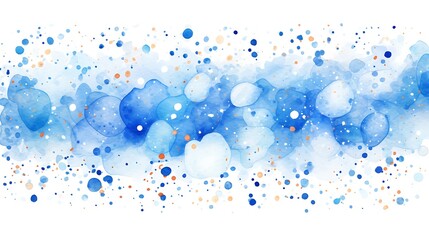 Watercolor confetti celebrating australia day in shades of blue and gold