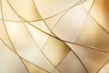 Abstract Gold Geometric Shapes Design Background