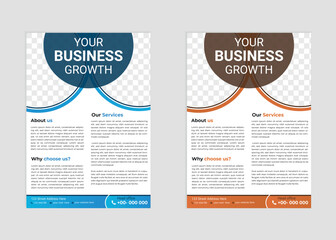 Creative Corporate & Business Flyer Brochure Template Design, abstract business flyer, vector template design. Brochure design, cover, annual report, poster, flyer