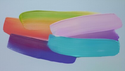 An image of unique paint strokes of different colors overlapping each other to form a single piece of work