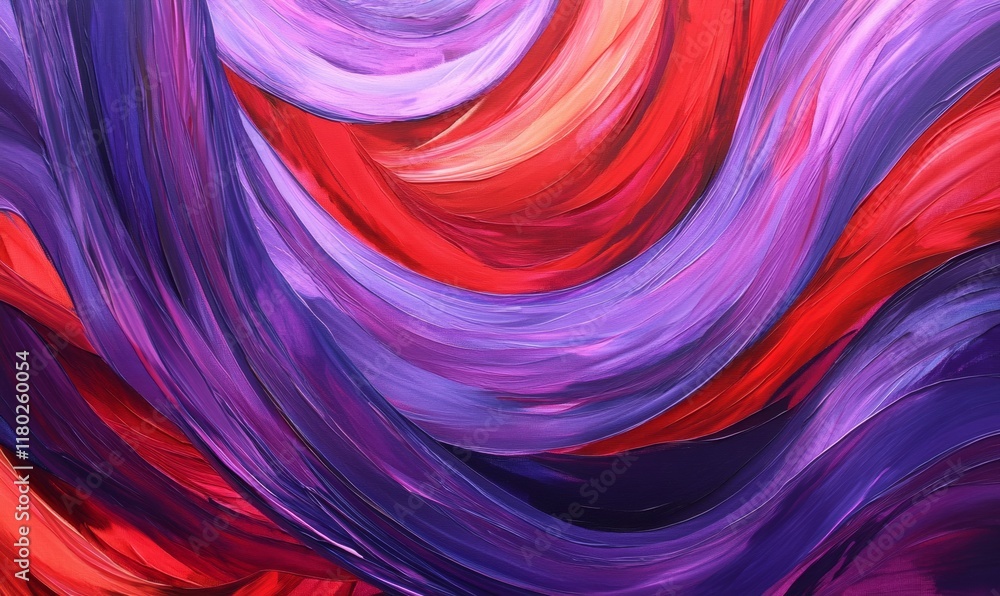Poster colorful background with purple and red lines. the lines are thick and thin, creating a sense of dep