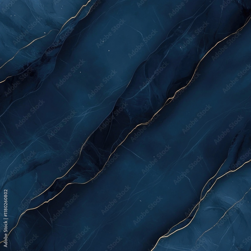 Poster close-up shot of a blue marble surface with texture and pattern details