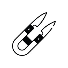 Thread Cut vector icon