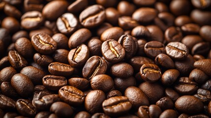 Coffee beans falling in slow motion, potential usecase for coffee shop or cafe advertisement