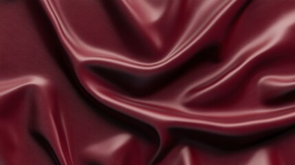 Fototapeta premium Stunning Deep Maroon Fabric Texture: A Luxurious Visual Feast of Crimson Textile Material