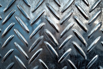 Sleek Brushed Steel Surface with Shimmering Metallic Finish for Modern Background