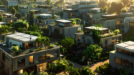 urban home structure with solar system