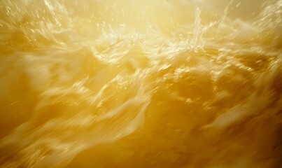 Blurry image of water with a yellowish tint. The water appears to be in motion, creating a sense of movement and energy