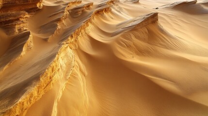 Golden Desert Dunes: A Stunning Landscape