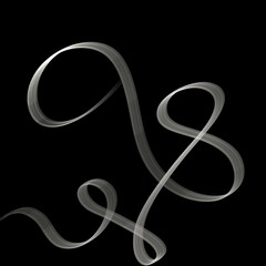 treble clef on black background