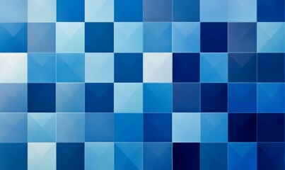 blue tile wall square mosaic