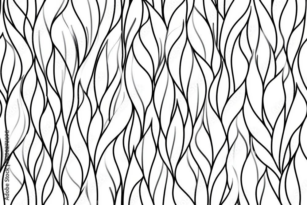 Poster a geometric pattern featuring wavy lines set against a seamless modern background, with a white and 