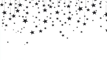 Various sized snowfall particles against a black background.