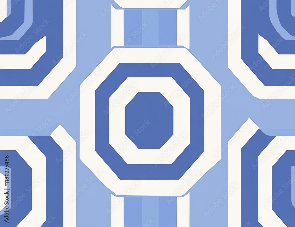 Poster a geometric pattern featuring lines on a seamless modern background with a white and blue texture, e