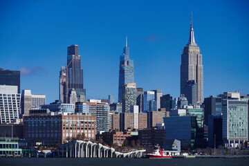 New York Midtown seen from Hoboken waterfront.