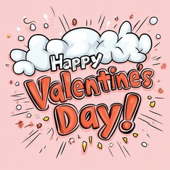 Cartoon Style Valentine's Day Celebration