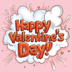  Cartoon Style Valentine's Day Celebration