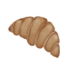 Plain Croissant: A classic butter croissant. Suitable for simple and cozy concepts.