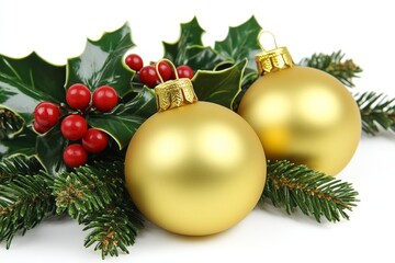 Fototapeta premium A framed plant against Christmas decoration backgrounds. Stock Image by rawpixel.