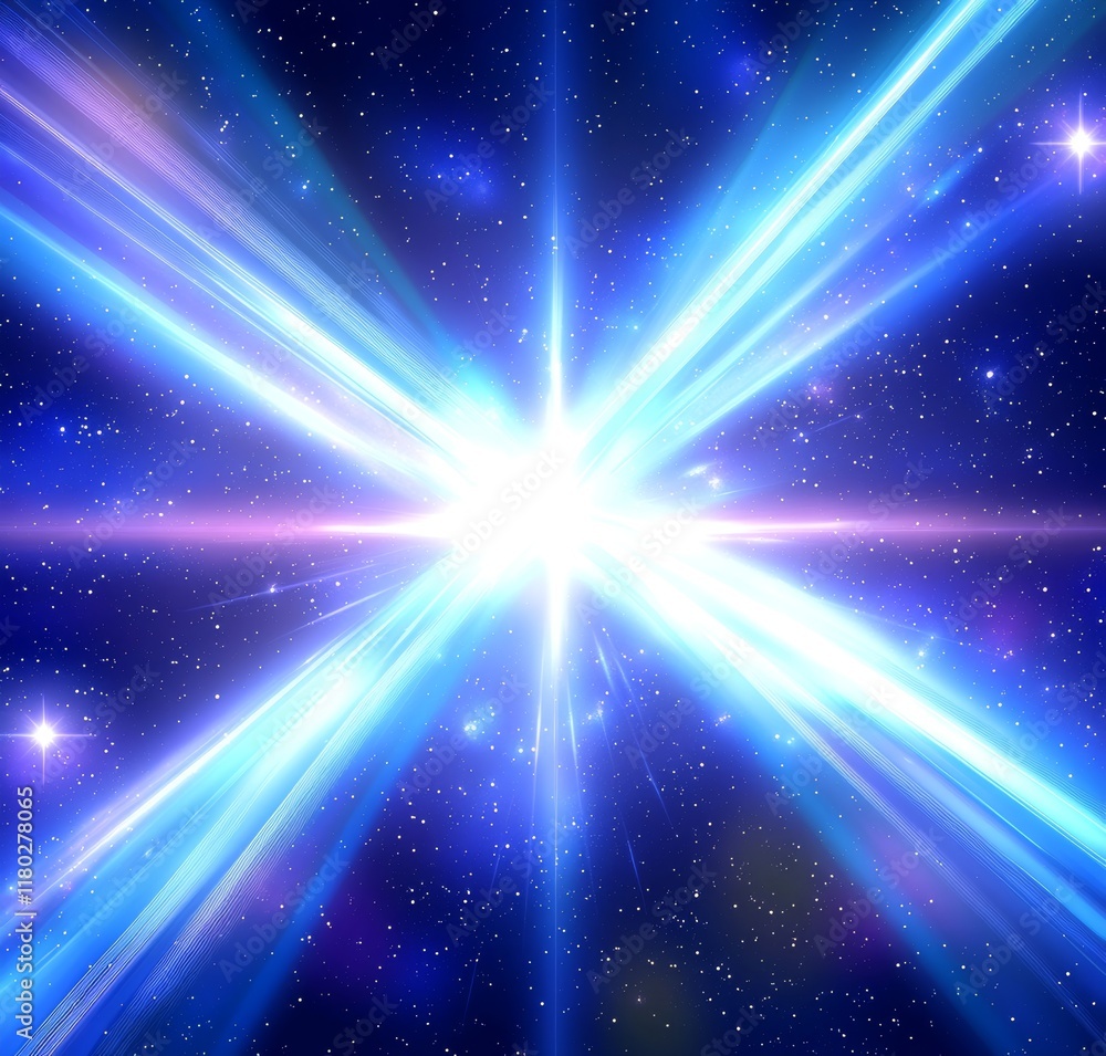 Poster a clean and straightforward image with subtle star rays on a light backdrop, perfect for astronomy-t