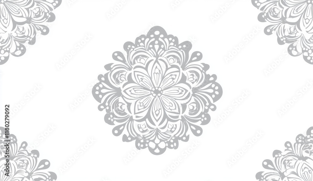 Poster lines and snowflakes compose an abstract geometric pattern on a seamless, modern backdrop, utilizing