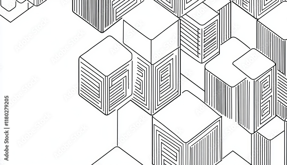 Poster seamless modern background complemented by abstract geometric patterns of stripes and lines. adorned