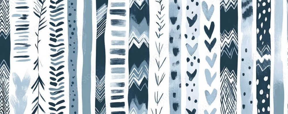 Poster uninterrupted geometric patterns in gray and white. simple yet modern design elements.