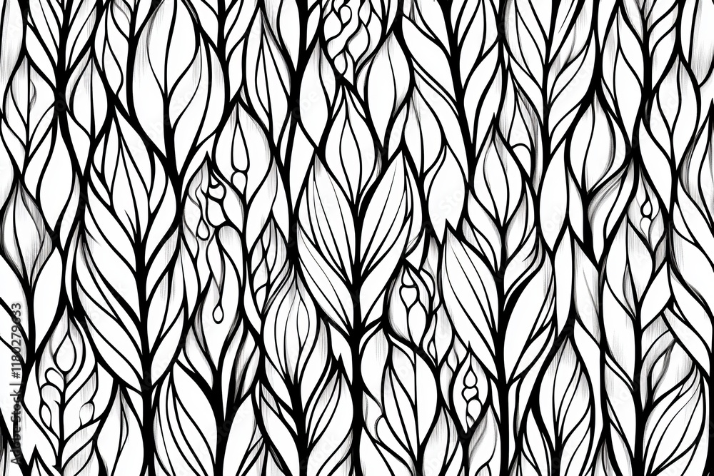 Poster a pattern of wavy lines within a geometric framework, with a seamless modern backdrop and a white an